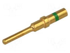 Contact | Size: 16 | male | 1÷2mm2 | gold-plated | crimped | bulk
