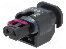 Connector: automotive | MCON 1.2 | plug | female | PIN: 2 | IP69K | black