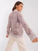 Šviesiai violetinis megztinis