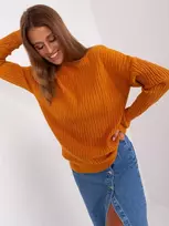 Megztinis šviesiai oranžinis