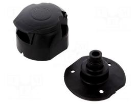 Connector: automotive | socket | PIN: 7 | nickel plated | 12VDC | brass