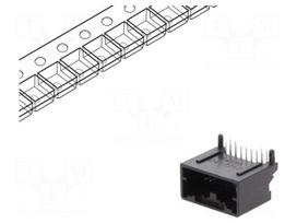 Connector: automotive | Mini50 | socket | male | PIN: 12 | tinned | THT