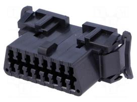 Connector: diagnostic OBD II | plug/socket | female | PIN: 16 | 30V
