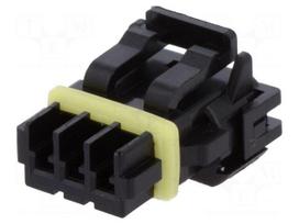 Connector: wire-wire | Mizu-P25 | plug | female | PIN: 3 | IP67 | 3A | 2.5mm