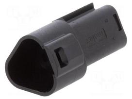 Connector: automotive | ML-XT | plug | male | Size: 16 | PIN: 3 | IP69K