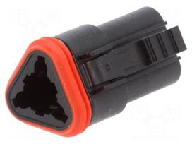 Connector: automotive | ML-XT | plug | female | Size: 16 | PIN: 3 | IP69K