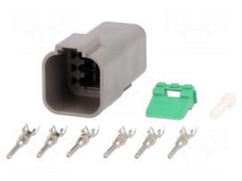 Connector: wire-wire | DT | plug | male | Size: 16 | 0.75÷2mm2 | PIN: 6