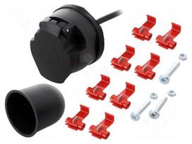 Connector: automotive | socket | PIN: 7 | Conform to: PN-ISO 1724