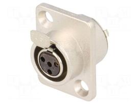 Socket | XLR mini | female | PIN: 4 | soldering | 5A | 0.5mm2
