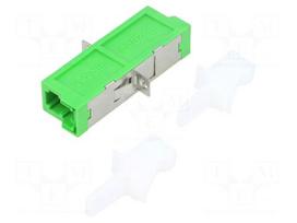 Connector: fiber optic | socket,coupler | E2000/APC | female | ways: 1