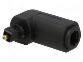 Connector: fiber optic | adapter,plug/socket | optical (Toslink)
