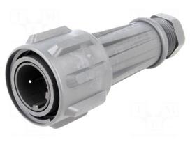 Connector: circular | plug | male | PIN: 2 | EXPlora | Contacts: brass