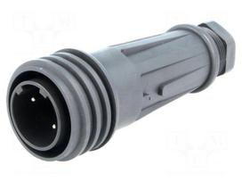 Connector: circular | plug | male | PIN: 2 | EXPlora | Contacts: brass