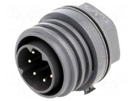 Connector: circular | socket | male | PIN: 7 | EXPlora | Contacts: brass