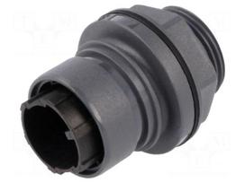 Connector: circular | socket | male | PIN: 3 | w/o contacts | UL94V-0