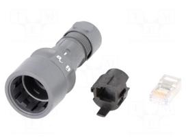 Connector: RJ45 | plug | shielded | push-pull | Buccaneer 6000 | IDC