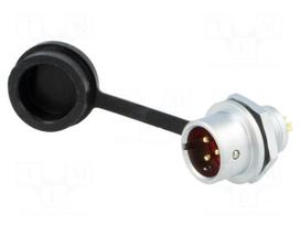 SF12 | socket | male | PIN: 3 | IP67 | 13A | soldering | 250V | 1.5mm2
