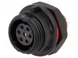 SP13 | socket | female | PIN: 7 | IP68 | 5A | soldering | 125V | 0.75mm2