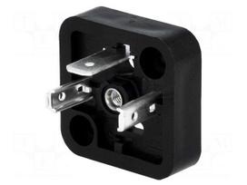 Connector: valve connector | socket | form A | 18mm | male | PIN: 3 | 1mm2
