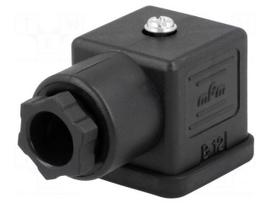Connector: valve connector | plug | form A | 18mm | female | PIN: 3 | mPm