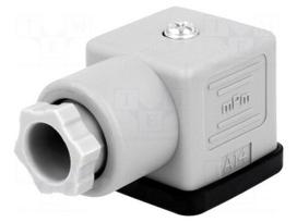 Connector: valve connector | plug | form A | 18mm | female | PIN: 3 | mPm