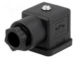 Connector: valve connector | plug | form A | 18mm | female | PIN: 4 | mPm