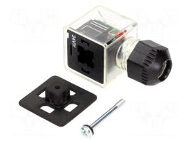 Connector: valve connector | plug | form A | 18mm | female | PIN: 3 | mPm