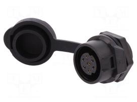 Socket | Connector: circular | size 16 | 02 | female | PIN: 7 | for latch