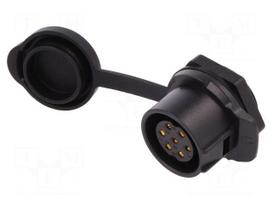 Socket | Connector: circular | size 20 | 02 | female | PIN: 7 | for latch