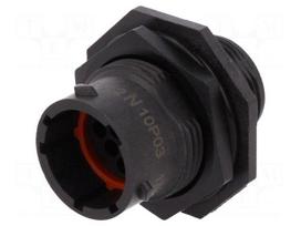Connector: circular | Series: eco|mate Aquarius | socket | male | 250V