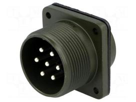 Connector: circular | Series: DS/MS | socket | male | PIN: 7 | soldering