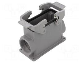 Enclosure: for rectangular connectors | Han | size 16B | high | PG29
