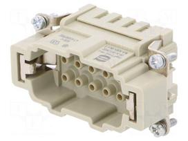 Connector: HDC | male | Han Hv E | PIN: 5(3+2) | size 10B