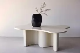 Venture Design Kavos staliukas Flow 120x80x45 cm Smėlio spalvos