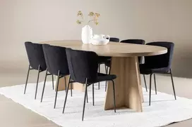 Venture Design Valgomojo stalas Bootcut 230x115 cm balintų medienos