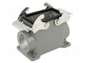 Enclosure: for HDC connectors | size 10B | with double latch | high