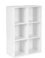 Songmics Knygų spinta 97.5x65.5x30 cm Balta Saugykla