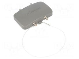Protection cover | size 16B | cord | for double latch | metal