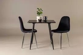 Venture Design Valgomojo komplektas Polar 75x75 cm Juodas