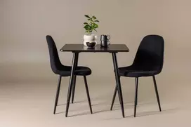 Venture Design Valgomojo komplektas Polar 75x75 cm Juodas