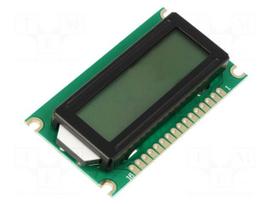 Display: LCD | alphanumeric | STN Positive | 8x1 | 60x33x9.8mm | PIN: 16