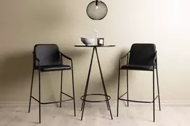 Venture Design Baro stalas ir baro kėdė, 60 cm, juoda