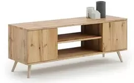 Luco Skandinaviško stiliaus TV staliukas Focus 135cm Auksinis ąžuolas