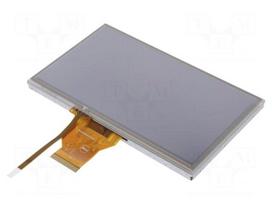 Display: TFT | 7" | 800x480 | Illumin: LED | Dim: 165x100x7mm | 300cd/m2