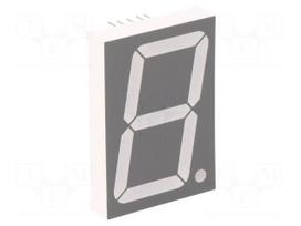 Display: LED | 7-segment | 38.1mm | 1.5" | No.char: 1 | red | 30÷60mcd