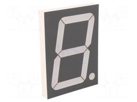 Display: LED | 7-segment | 101.6mm | 4" | No.char: 1 | red | 30÷60mcd