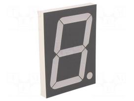 Display: LED | 7-segment | 101.6mm | 4" | No.char: 1 | red | 30÷60mcd