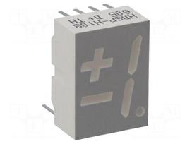 Display: LED | 7-segment | 14.2mm | 0.56" | No.char: 1 | red | 0.4÷4.2mcd