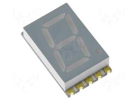 Display: LED | 7-segment | 10.16mm | 0.4" | No.char: 1 | red | 8÷26mcd