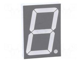 Display: LED | 7-segment | 38.1mm | 1.5" | No.char: 1 | red | 5.5÷6.5mcd